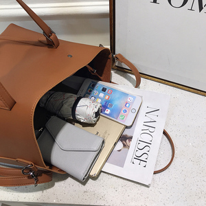 Morbido delle donne Faux Leather Tote Borsa A Tracolla Grande Capacità Maniglia Superiore Satchel <span class=keywords><strong>Borse</strong></span> Tote Bag Borsa A Tracolla Della Borsa - Product Image 6