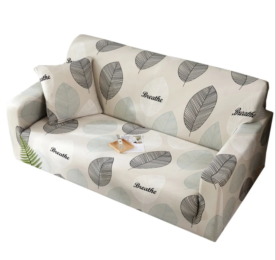 Couverture de canapé en fibre microfibre, tapisserie de chaise, noir et vert, à double usage, écologique, 100% polyester