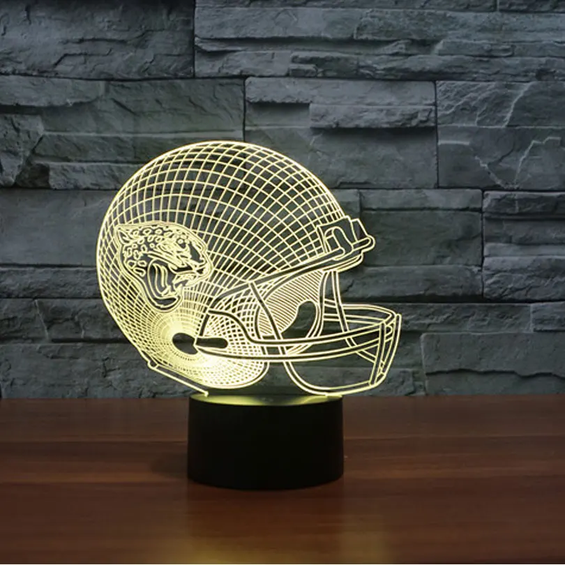 NFL LED Lights - Jacksonville Jaguars Football Helmet Lamp