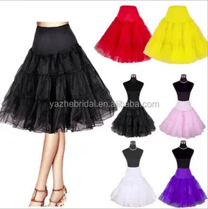 16 Colors-Bán Buôn Knee Length Tulle Petticoat Lót Đầy Màu Sắc Cho Phụ Nữ Ăn Mặc Múa Ba Lê Tutu Váy