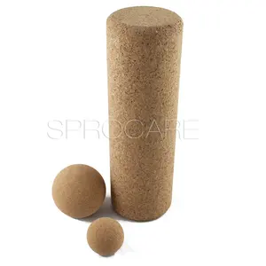 FSC Cork Pijat Roller Bola Mobilitas, Logo Kustom untuk Tangan dan Badan Kaki, Peralatan Terapi Bola Yoga