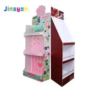 Jinayon Custom Wholesale Corrugated Paper Display Stand Eco-Friendly Promotion Cardboard Display with Recycled Materials