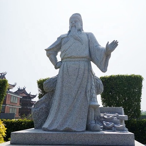 รูปปั้นกวนอู แกะสลักจากหิน สำหรับศาลเจ้ากวนตี้ รูปปั้นกวนกุง ป้องกันภูตผี ขับไล่ผีชั่วร้าย เสริมพลังเทพเจ้าแห่งความมั่งคั่ง - Product Image 3