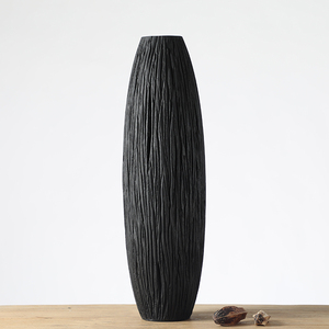 Chinese Leveranciers Antieke Polyresin Decoratie Nordic Vaas Zwart Thuis Hoge Vaas - Product Image 2