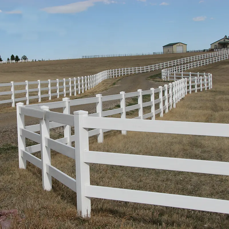 Environmental Friendly Stable Vinyl Farm Fence For Sale