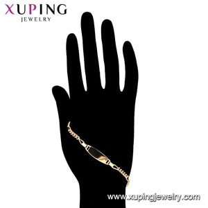Bracciale 008 xuping campione gratuito bracciale a catena design semplice all'ingrosso per bambino - Product Image 6