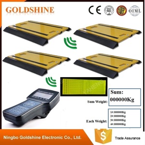 매우 얇은 무게를 다는 알루미늄 합금 바퀴 짐 차축 트럭 휴대용 차량 가늠자 - Product Image 2