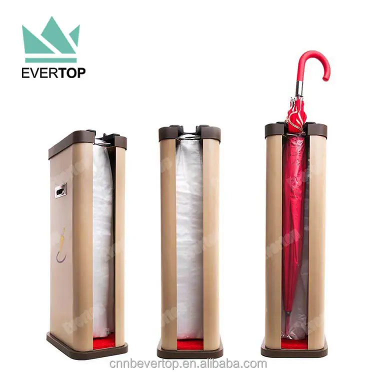 U-05B Steel Automatic Wet Umbrella Bag Dispenser Single Dispenser, Wet Umbrella Packer