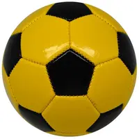 Balón de fútbol pequeño de TPU para niños, máquina de fútbol cosida en negro y amarillo, para entrenamiento al aire libre, tamaño Mini 1