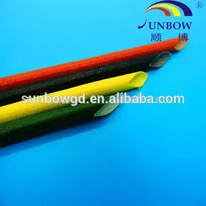 Sunbow 2.5kv matériau d'isolation en fibre de verre silicone gaines