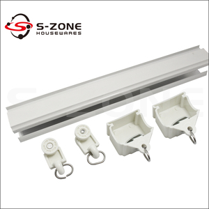 En alliage d'aluminium <span class=keywords><strong>rideau</strong></span> coulissant piste blanc <span class=keywords><strong>rideau</strong></span> <span class=keywords><strong>rail</strong></span> coulissant <span class=keywords><strong>pour</strong></span> quincaillerie de tentures - Product Image 4