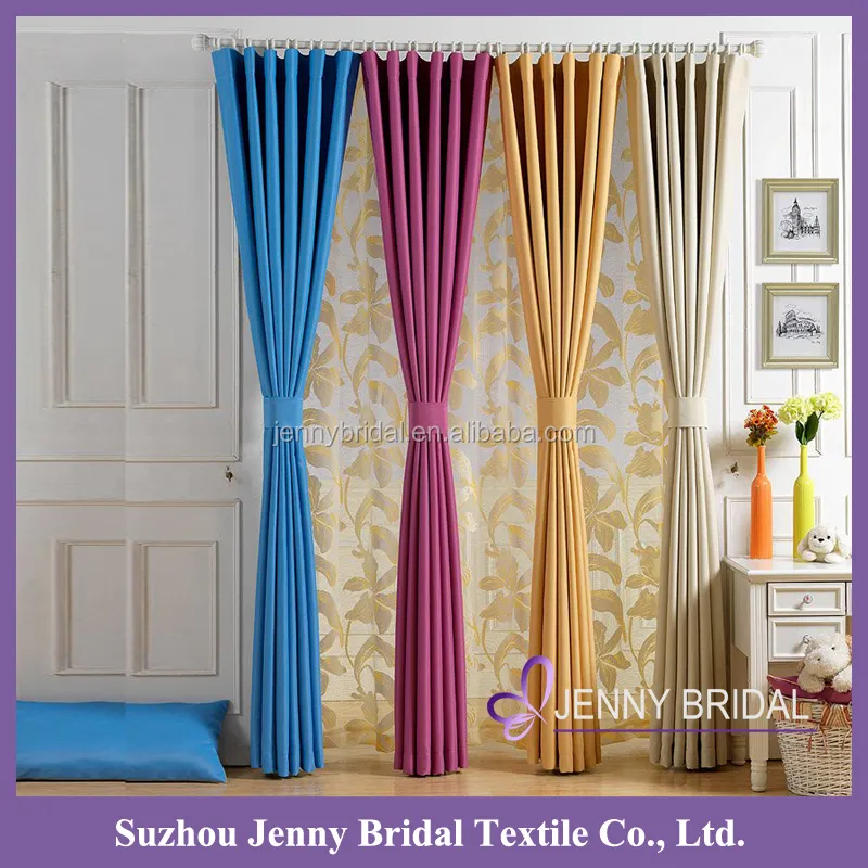 Bck128 cortina de algodão de seda colorida, nova cortina com desenhos