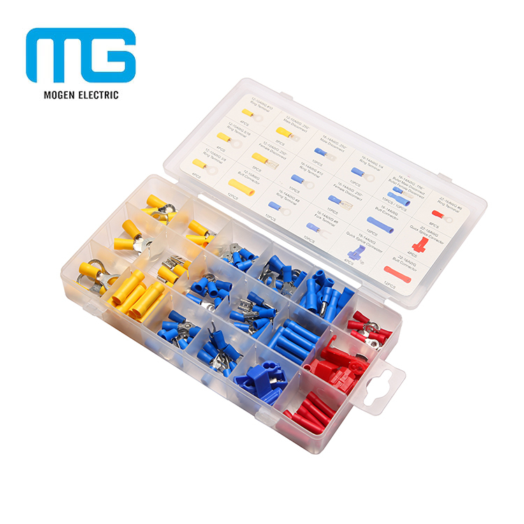 180PCS assorted Electrical wire crimp terminal kits with different types of connectors