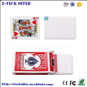Ultra mince carte de crédit bancaire d'énergie portable 2600mAh avec <span class=keywords><strong>l</strong></span>'impression de logo coloré - Product Image 2