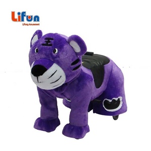 4 bánh xe Động Vật Xe Đạp Pin Powered Cơ Giới Riding Thú Nhồi Bông Đi Bộ Động Vật Điện Xe Tay Ga Rides - Product Image 4