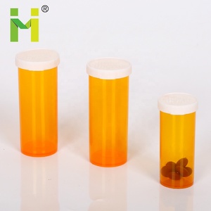 Viales de plástico transparente para farmacia, tapa a presión fácil de abrir - Product Image 3