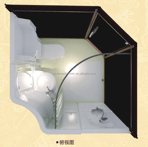 Casa di cura villa uso completo Prefabbricati ABS <span class=keywords><strong>doccia</strong></span> modulare pod bagni - Product Image 3