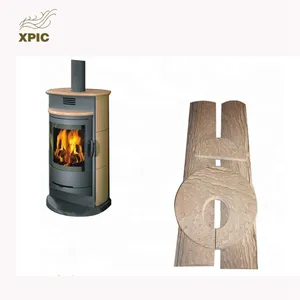 Ideas-chimenea de piedra arenisca de estilo inglés, surround europeo para quemar madera