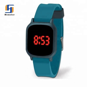 Wholesale Cheap Silicone Touch Screen Red Light Led Mens Watches - Product Image 3
