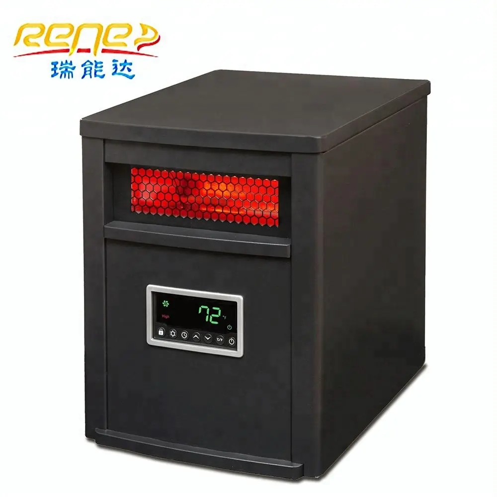 6 Element Portable Intertek Fan Heaters Infrared Ceramic Heater with Adjustable Thermostat