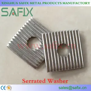 304 316 Stainless Steel Serrate Serrated Square WasherためStone Facade Fixing System