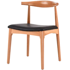 เก้าอี้หนังโมเดิร์นห้องนั่งเล่นเก้าอี้รับประทานอาหารไม้เนื้อแข็งเก้าอี้กาแฟ