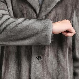 Cappotto Lungo in <span class=keywords><strong>Pelliccia</strong></span> di Volpe Argentata Ecologica da <span class=keywords><strong>Uomo</strong></span> 2018, Trench Taglie Forti Made in China, <span class=keywords><strong>Pelliccia</strong></span> Sintetica - Product Image 5