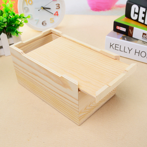 Durable en bois contenant vide tissue paper box pour voiture - Product Image 6