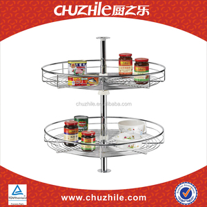 Gabinetes de esquina perezoso susan 360 grados giratoria grifo de la cocina sacar cesta de alambre de almacenamiento - Product Image 2