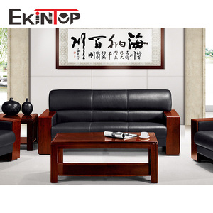 Sang Trọng Châu Âu Da Rắn Gỗ Hoàng Gia Cổ Điển Trung Quốc Đồ Nội Thất Phòng Khách Da Sofa Bộ Đồ Nội Thất - Product Image 5