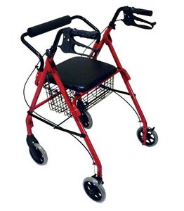 Déambulateur en aluminium à <span class=keywords><strong>4</strong></span> roues pour personnes âgées et handicapées - Product Image 4