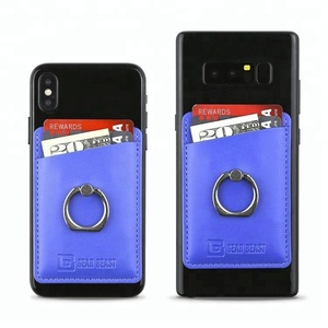 Bâton fermement adhésif couverture arrière porte-carte de crédit pochette <span class=keywords><strong>portefeuille</strong></span> de poche <span class=keywords><strong>pour</strong></span> téléphones portables avec anneau - Product Image 5