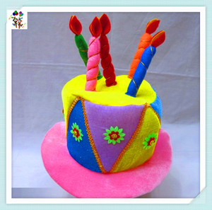 Chapéus de festa engraçados do bolo da feliz aniversário da espuma fantasia barata HPC-3319