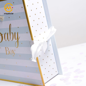 Custom Gold Hot Stamping logo Cardboard Advent Calendar Drawer Style <strong>Baby</strong> Trinket Packaging <strong>Keepsake</strong> Magnetic <strong>Box</strong> - Product Image 3