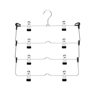 Assessed Supplier LINDON Special Multi Picture Metal Clothes Hanger Rack with Eight Clips