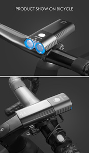 Gaciron bán buôn CE FCC ROHS USB có thể sạc lại v9d 1800 lumen siêu sáng <span class=keywords><strong>Cree</strong></span> <span class=keywords><strong>XML</strong></span> <span class=keywords><strong>LED</strong></span> xe đạp leo núi phía trước ánh sáng - Product Image 5