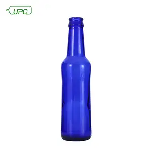 Glass Water Bottle 330ml Luxury Water Cobalt Blue Glass Beer Bottle