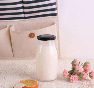 Bouteille de thé à lait ou de boisson, <span class=keywords><strong>pour</strong></span> jus, avec couvercle en plastique transparent ou en métal, hermtique et étanche, 200ml, 250ml, 500ml, 1l - Product Image 5