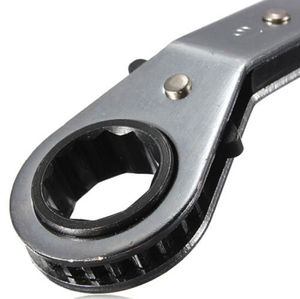 Quality Flat Reversible <strong>Ring</strong> Ratchet Wrench <strong>Spanner</strong> <strong>Set</strong> 6-19mm Hand Tool Kit - Product Image 6