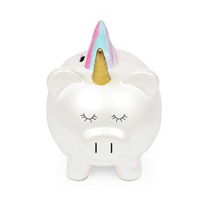<span class=keywords><strong>Tirelire</strong></span> en céramique blanche en forme de <span class=keywords><strong>licorne</strong></span> arc-en-ciel Starpoint mignonne - Product Image 3