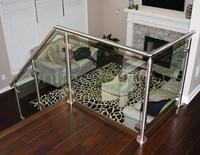 Balustrade en verre pour escaliers en plexiglas, Design moderne, balustrade pour escaliers, balcon, chemin de fer, plat en acier inoxydable, SS304/316, JBD