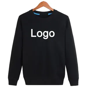 Grosir Fashion Jumper Polos Leher Kru Kaus Pria Sweatshirt Hoodie Pria Logo Kustom Pullover Sweatshirt untuk Pria