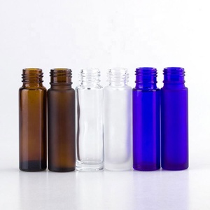 Oferta Especial: Botella de Vidrio para Perfume de 10 ml, Botella Roll-on de Alta Calidad, Botella Vacía Esmerilada Color Ámbar, Botella para Aceites Esenciales - Product Image 3