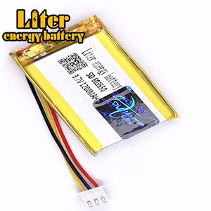 Stecker 2,5-3 P 3,7 V 603550 1200 mah Wiederaufladbare lipo batterie solar li ionen polymer lithium-batterie mit PCM - Product Image 3