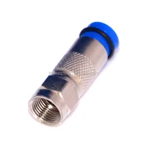 Zinc RG59/RG6 Compression RF Connector/F Connector waterproof