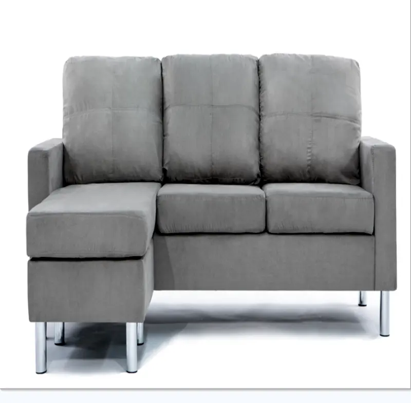 Tufty neues Modell Ecke Dreisitzer grau Samt Sofa Designs 2015