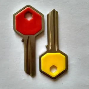 กุญแจล็อคประตูในครัวเรือน,กุญแจเปล่าสีคุณภาพพร้อมกุญแจหัวพลาสติกสีสันสดใส