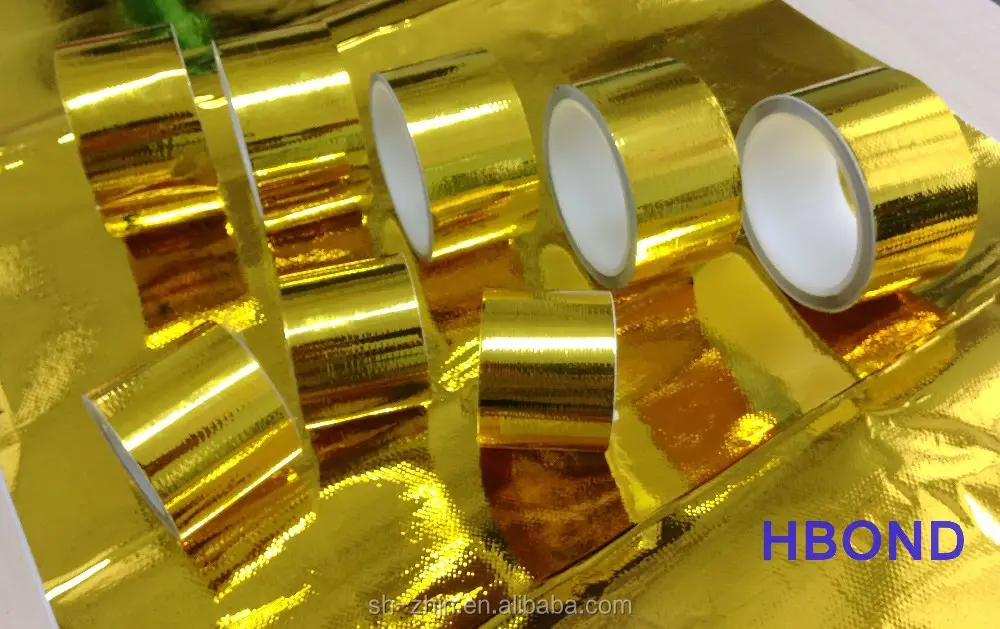 high temperature Strong adhesive decoration tape golden tape