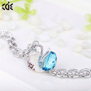 En acier inoxydable bijoux <span class=keywords><strong>cristal</strong></span> Swan Bracelet fermoir, Mode or Bracelet <span class=keywords><strong>2015</strong></span> - Product Image 2