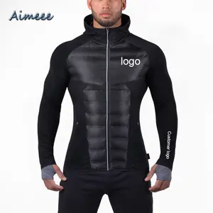 Workout Clothes Winter Sportswear Gym Fitness Man Sports Jacket With Customer Logo